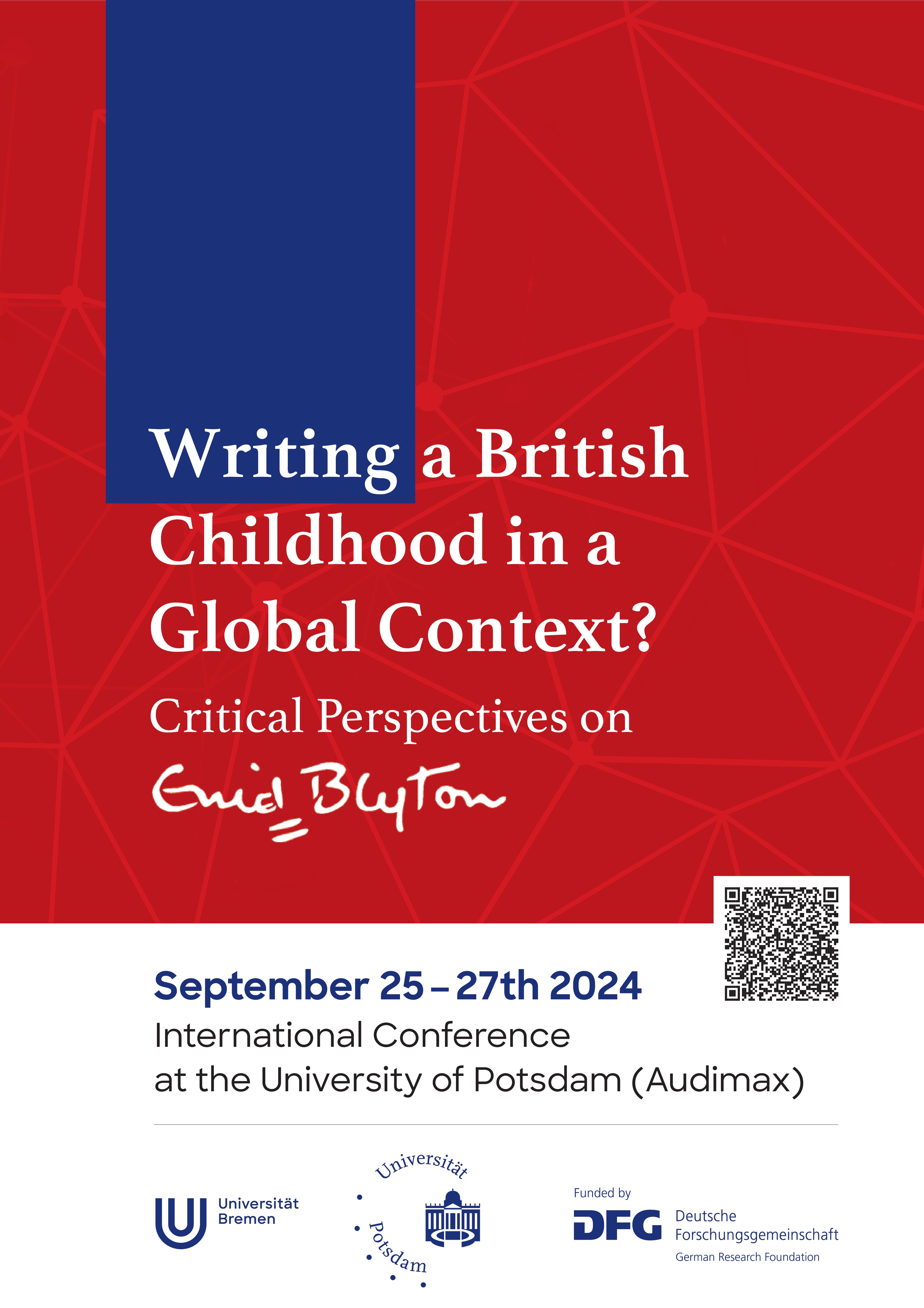 Conference Poster Writing a British Childhood in a Global Context? Critical Perspectives on Enid Blyton